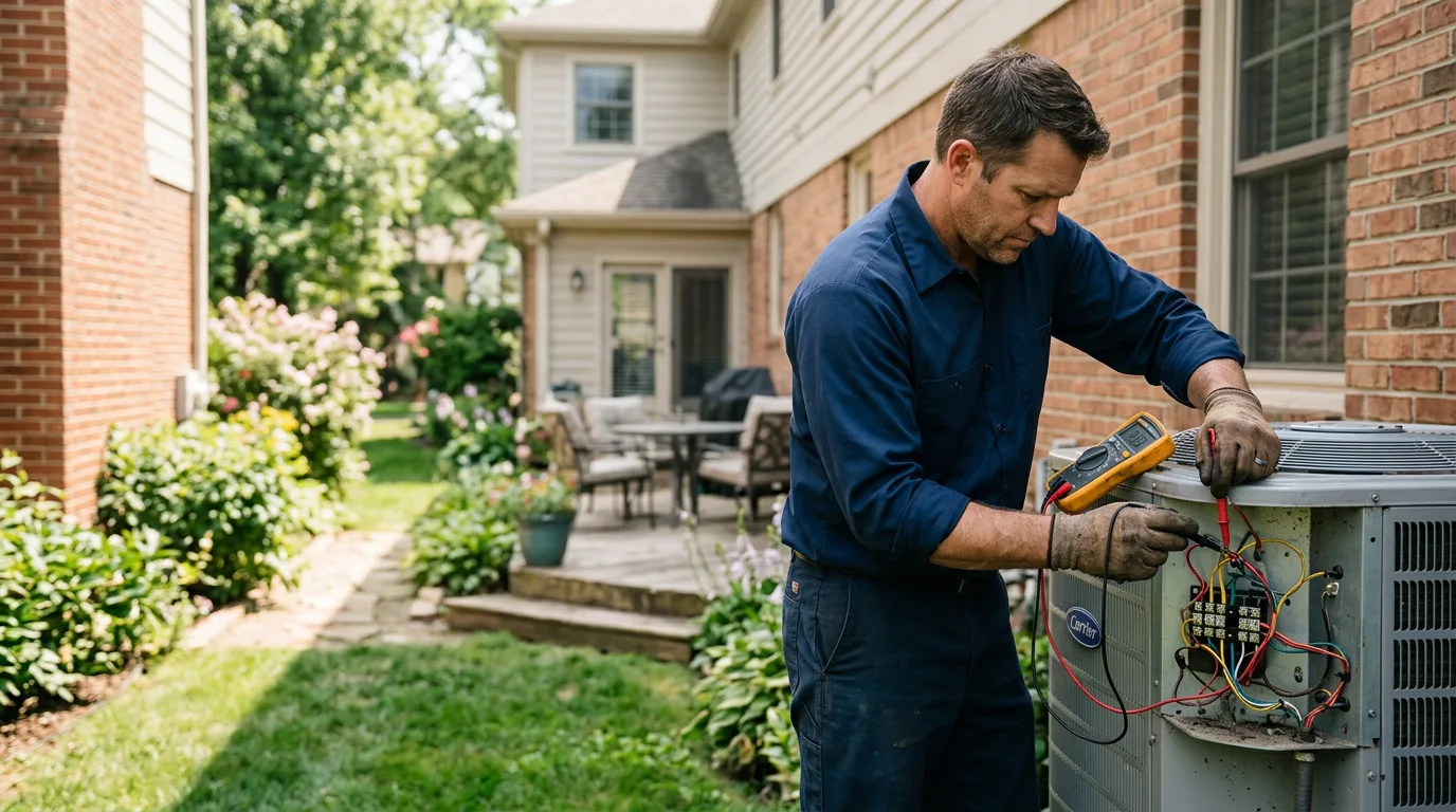 HVAC technician working near Peck, ID